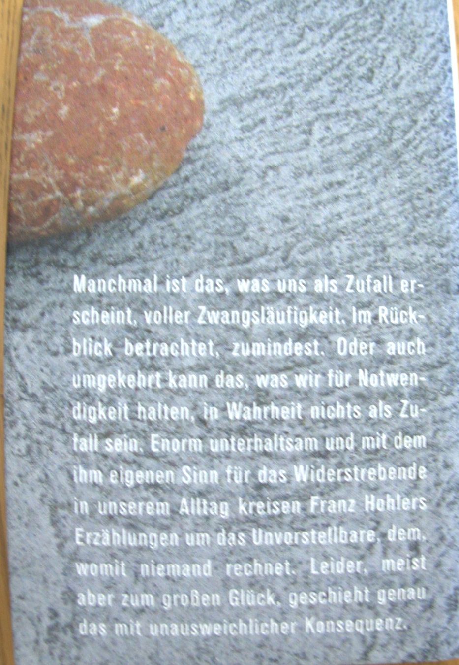 Libri: Franz Hohler - Der Stein – Usato da Rheinfelden venduto da bigi0956 1