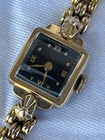 T.belle montre année 50 mécanique av bracelet pl. or 