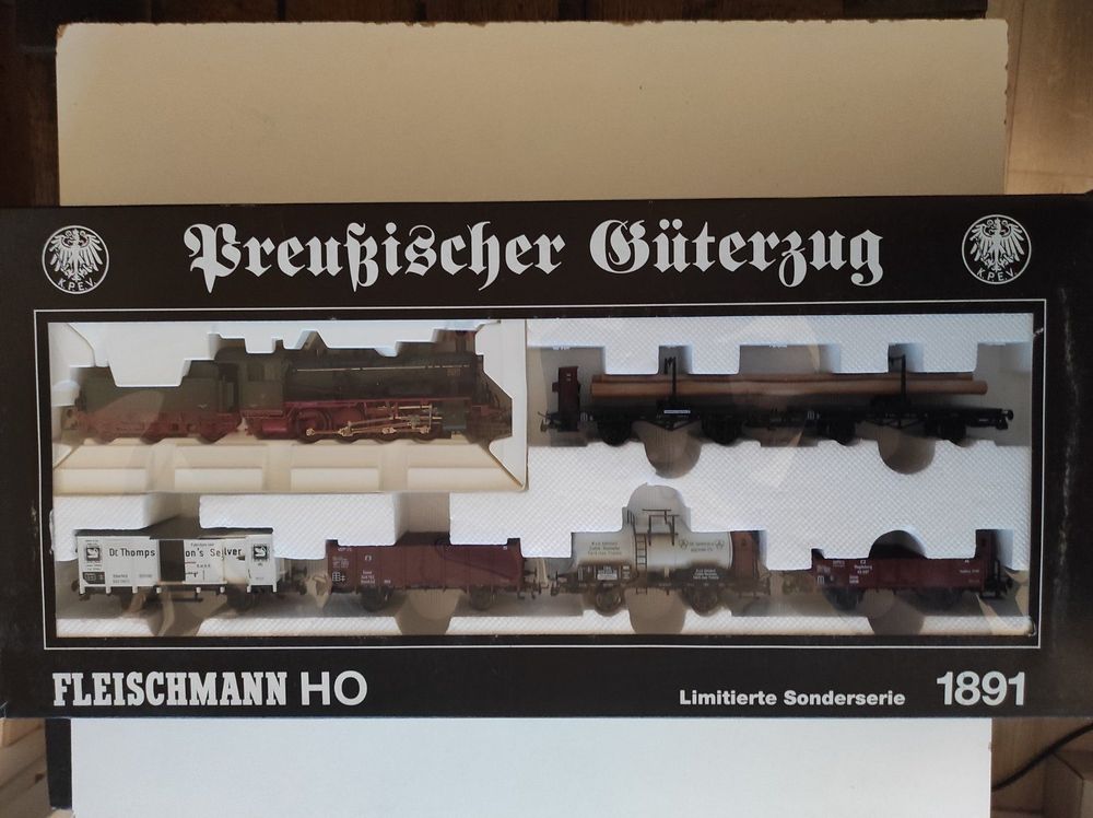 Wagon De Transport De Rails K.P.E.V. - Échelle N (1:160) - Marque Fleischmann 823603 - Modèle D'époque - Occasion