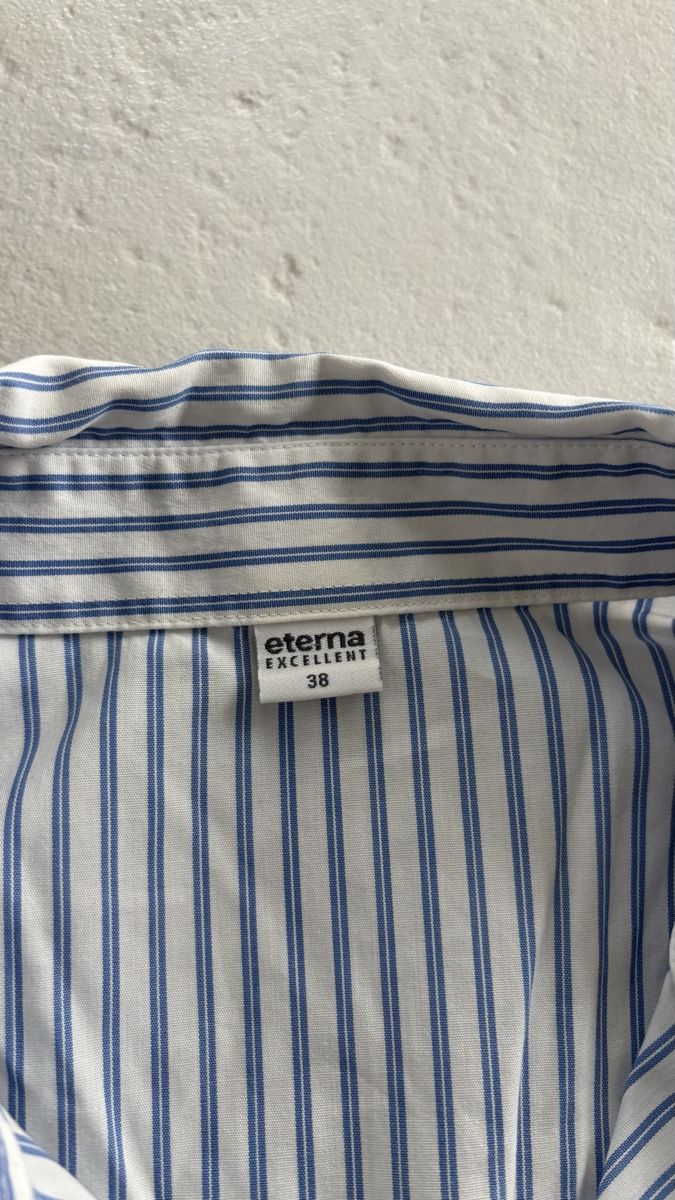 Eterna Camicette: Eterna Bluse 38 Weiss-Blau gestreift – Usato da Seengen venduto da sa_land 4