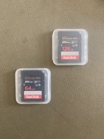 Lot 2 cartes SD SanDisk Extreme PRO 128Go et 64Go