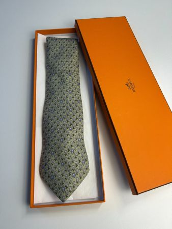 Hermès Blumen Krawatte
