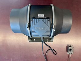 Brogachy Rohrventilator mit externem Drehzahlregler