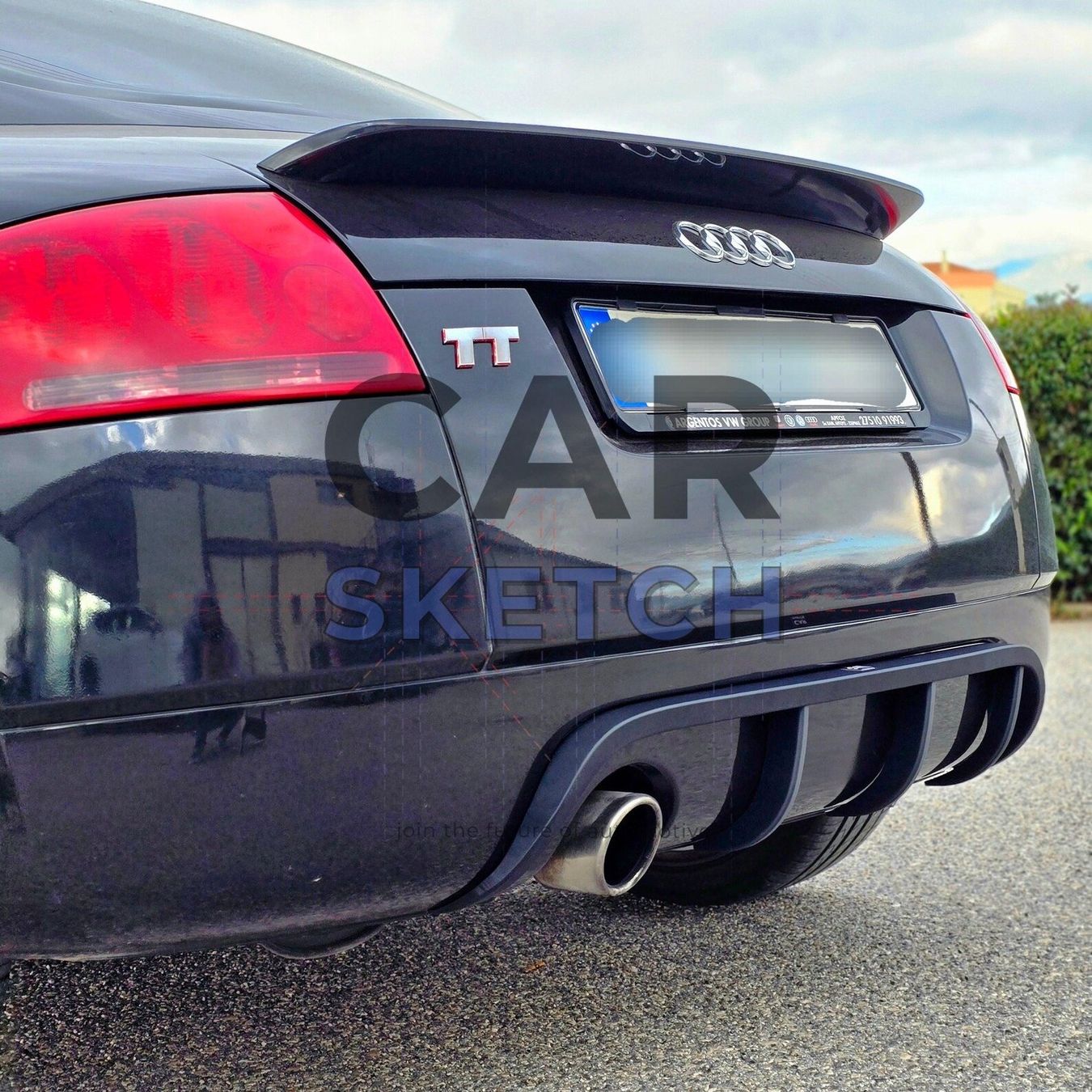 Diffusori di oli essenziali: Audi TT 8N Diffusoreinsatz – Einzel- oder Doppelauspuff – Nuovo e nell'imballaggio originale da Dietikon venduto da CarSketch