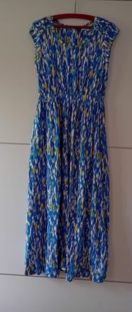 White Stuff Dress Blue Print UK 10 EU 38