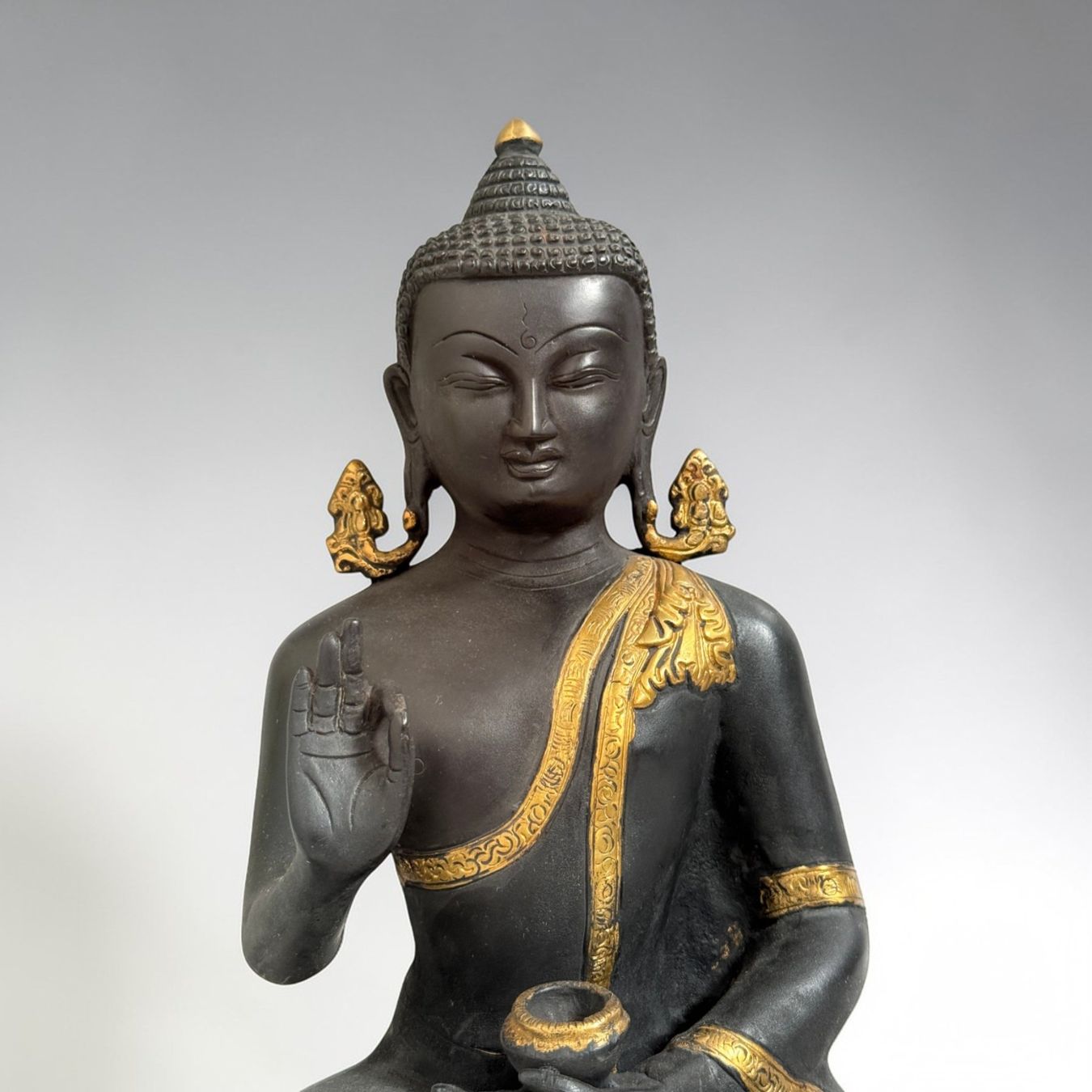 Sculture & Statue: Buddha Bronze Figur mit lehrender Geste 33cm Tibet Nepal – Usato da Hilpoltstein venduto da asienlifestyle888 1