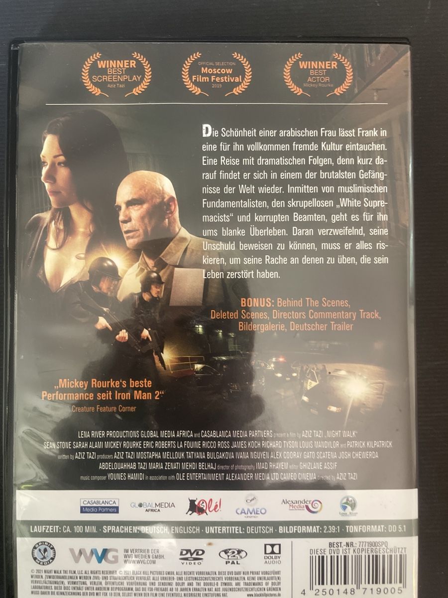 Alle DVDs: Night Walk, Gefängnisfilm mit Mickey Rourke – Gebraucht aus Winterthur von machmaschine 1