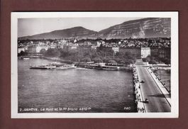 GENEVE - Pont du Mont Blanc - Bateau CGN EVIAN