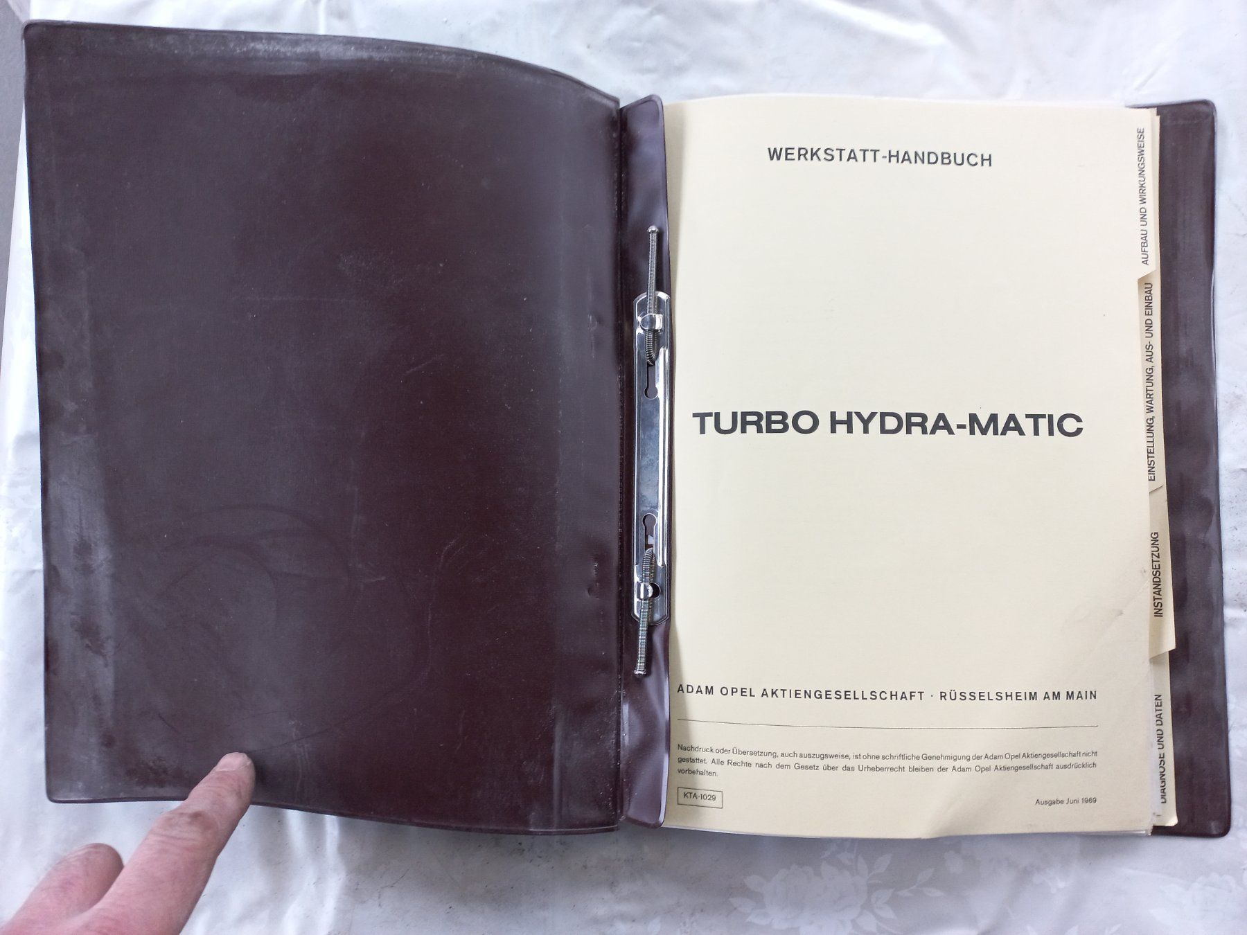 Opel Documenti: Original Oldtimer Werkstatthandbuch OPEL TURBO HYDRA-MATIC – Usato da Dulliken venduto da classiclerchdulliken 1