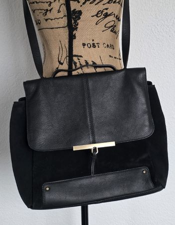 KIOMI Echtleder Handtasche, schwarz - Top Zustand!