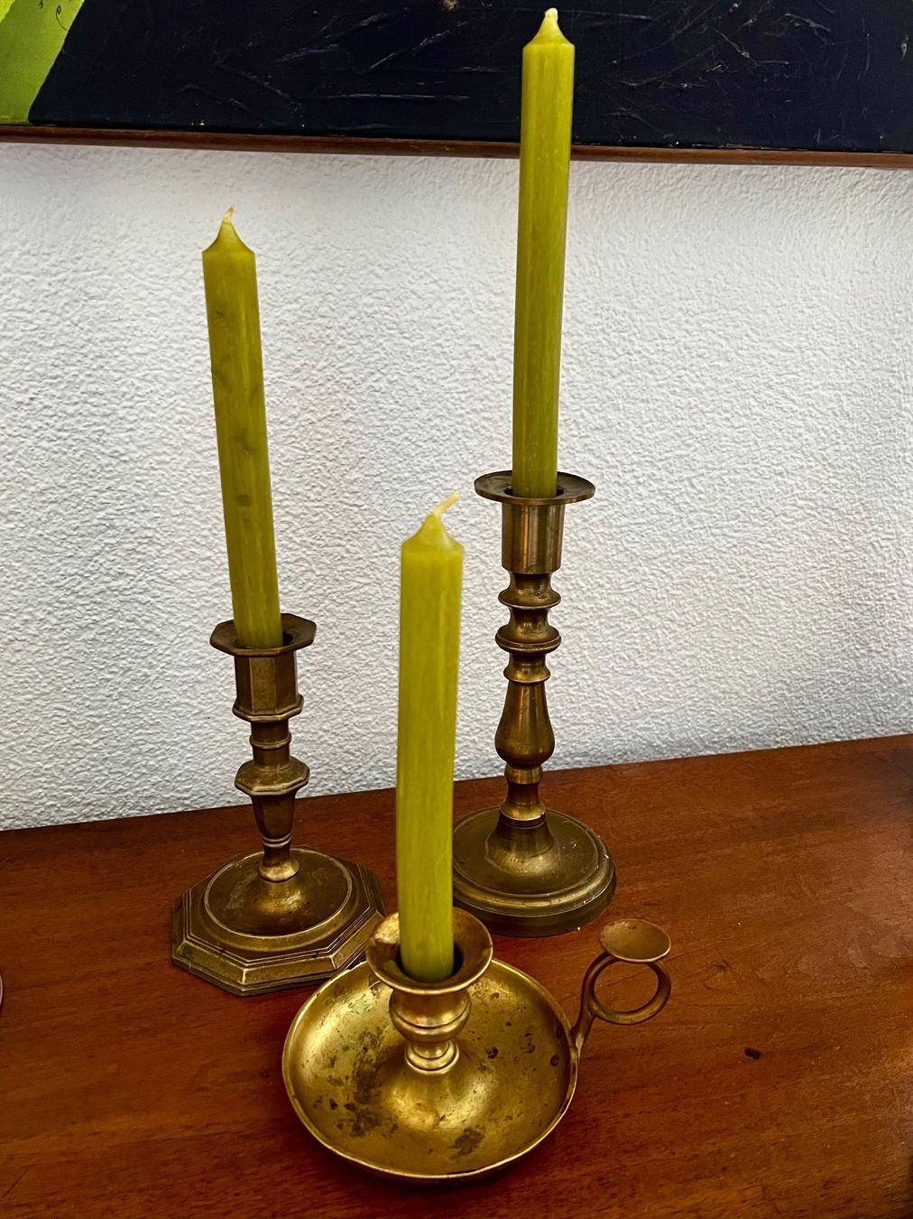 Portacandele: 3er Set Vintage Messing-Kerzenständer Boho & Eclectic Decor – Usato da Hinwil venduto da vibi55