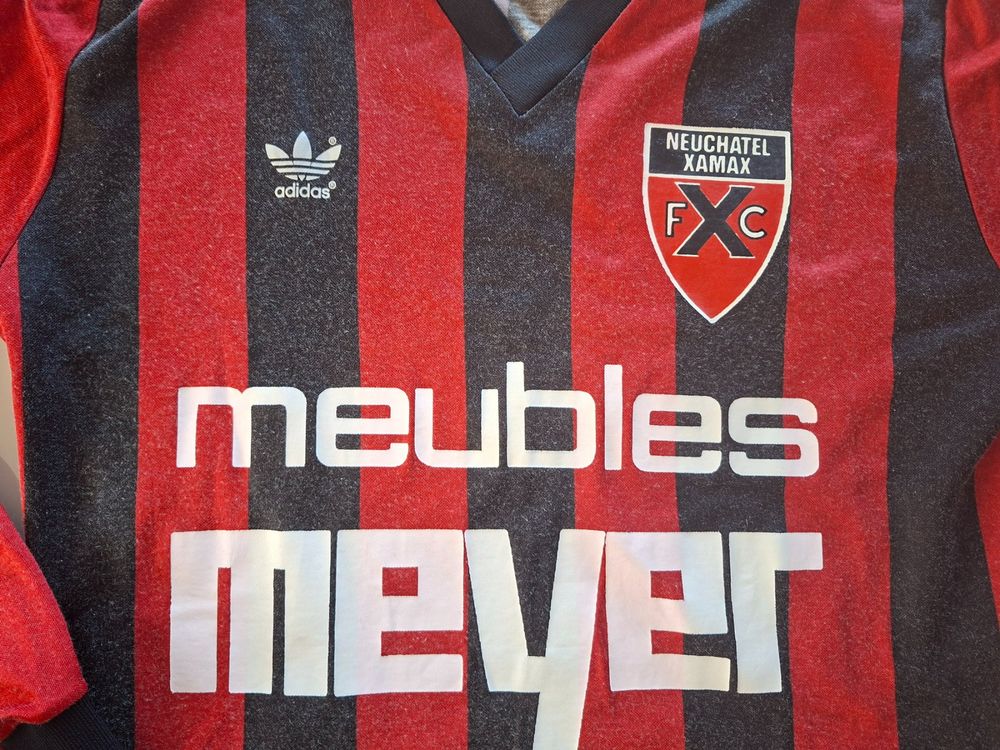 Maillot Neuchâtel Xamax Matchworn 2008-2010 - Taille L - Erima - Numéro 20