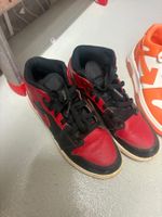 Nike Dunk High Sneaker rot schwarz gebraucht Zustand