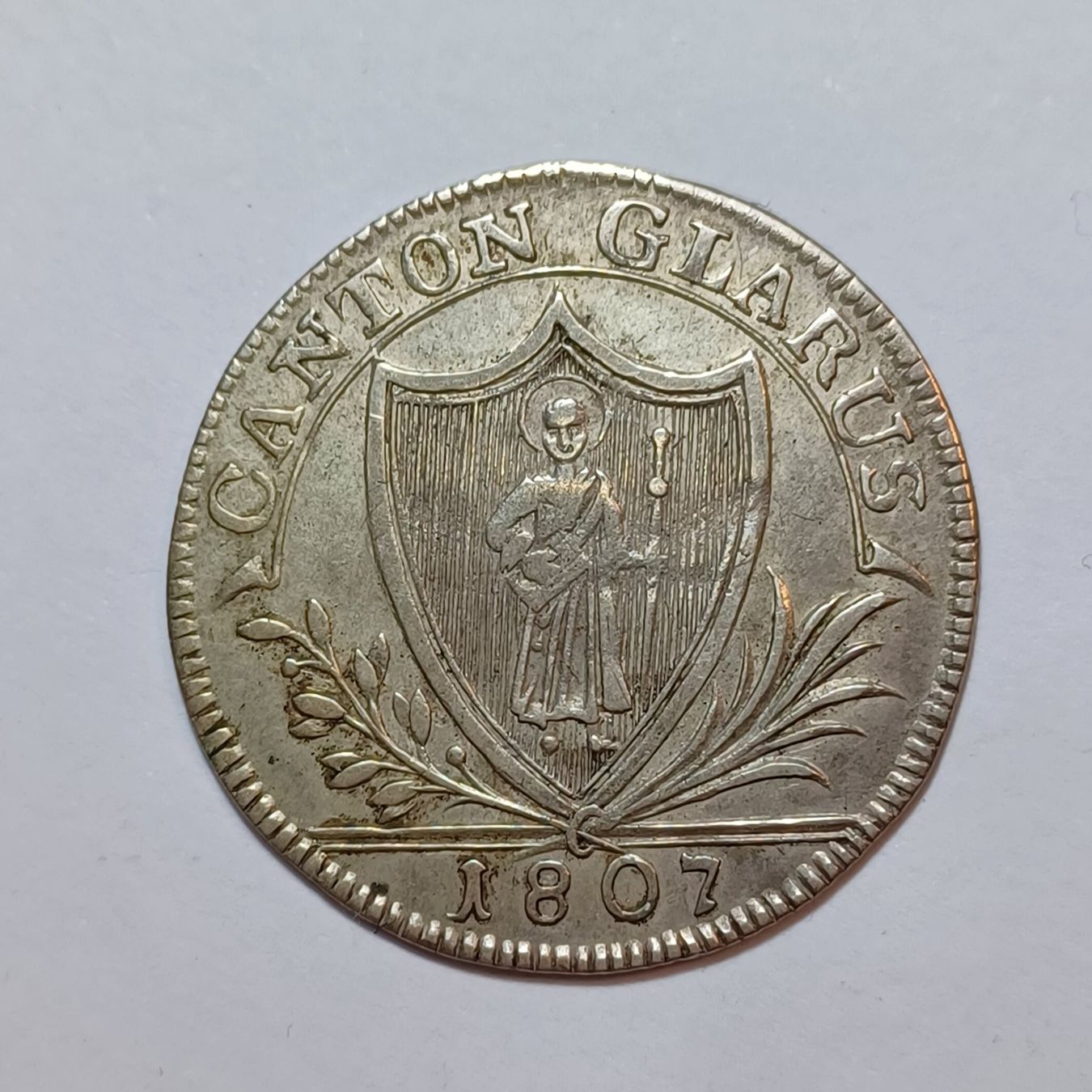 Tutti le monete: 15 Schillinge 1807 Glarus – Usato da Pfäffikon ZH venduto da Schweizer_Muenzen