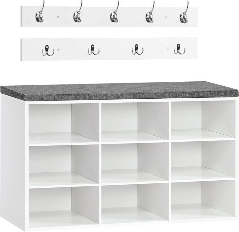 Garderobe: Garderobe Schuhregal Set mit 9 Fächern und Haken PHOENIX – Neu und originalverpackt aus Lachen SZ von sw3zzy