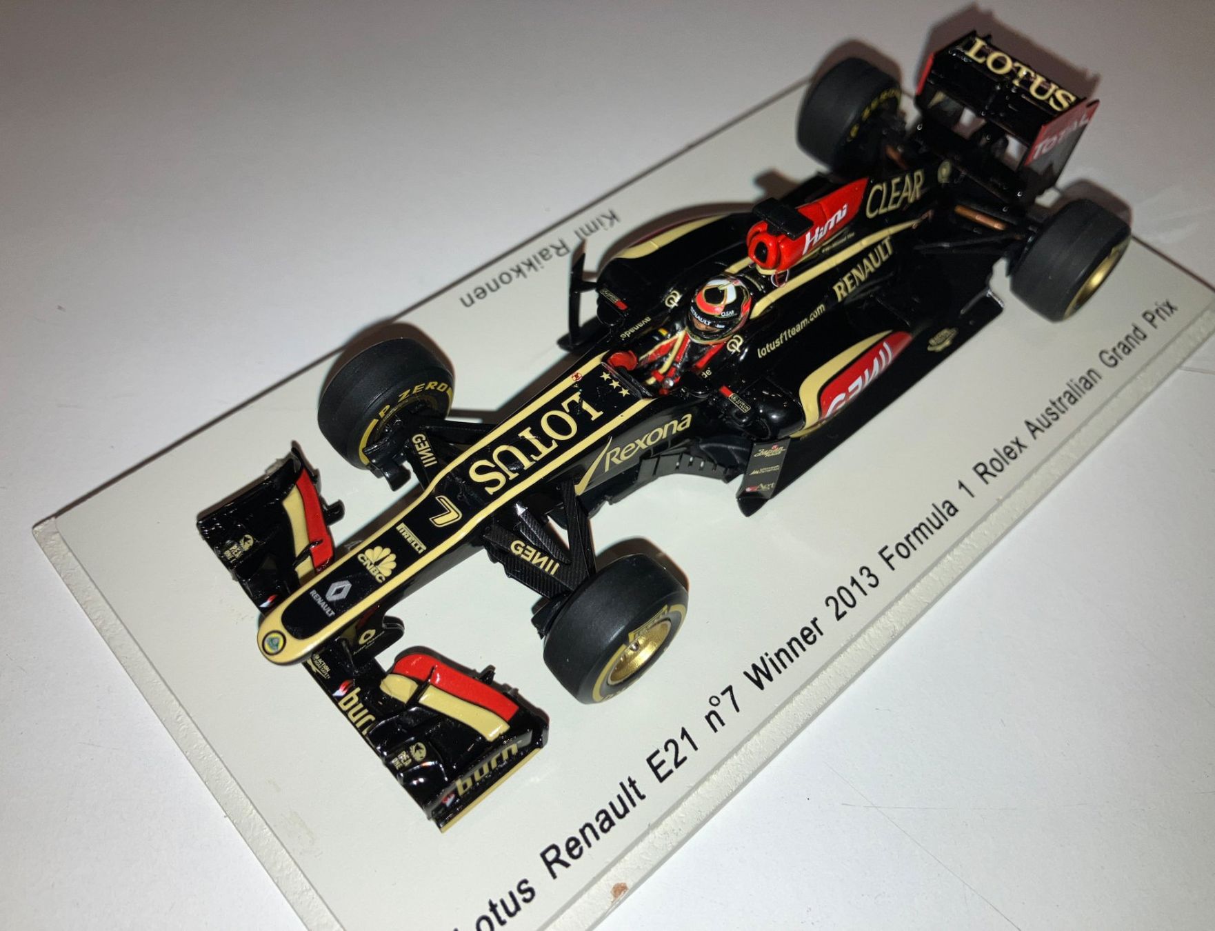 Lotus Modellini d'auto: Lotus Renault E21 Sieger GP Australien 2013 / Autogramm Kimi – Nuovo (secondo la descrizione) da Sarnen venduto da Funky_star 3
