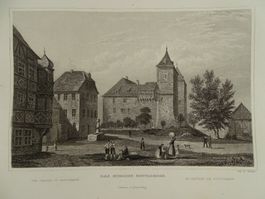 SCHLOSS GOTTLIEBEN, STAHLSTICH 1836/1838
