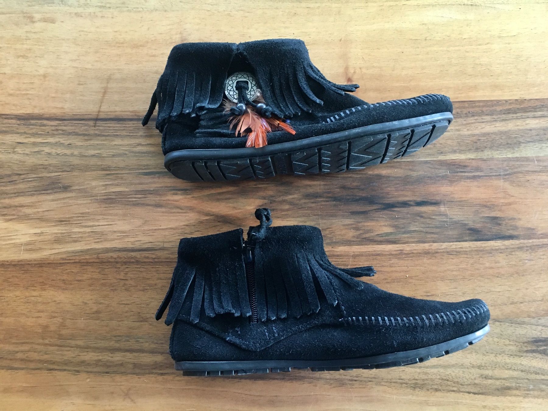 Scarpe da donna: Minnetonka Grösse 36 Leder Mokassin Stiefelette – Usato da Horw venduto da dreamsofacid 2