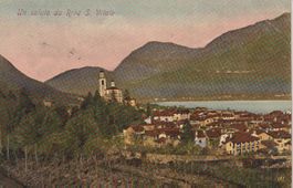 AK Riva San Vitale - raro panorama a colori, Capolago 1913