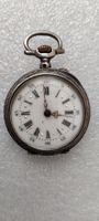 Silber Sammler Taschenuhr 30.2mm, schöne Verzierung