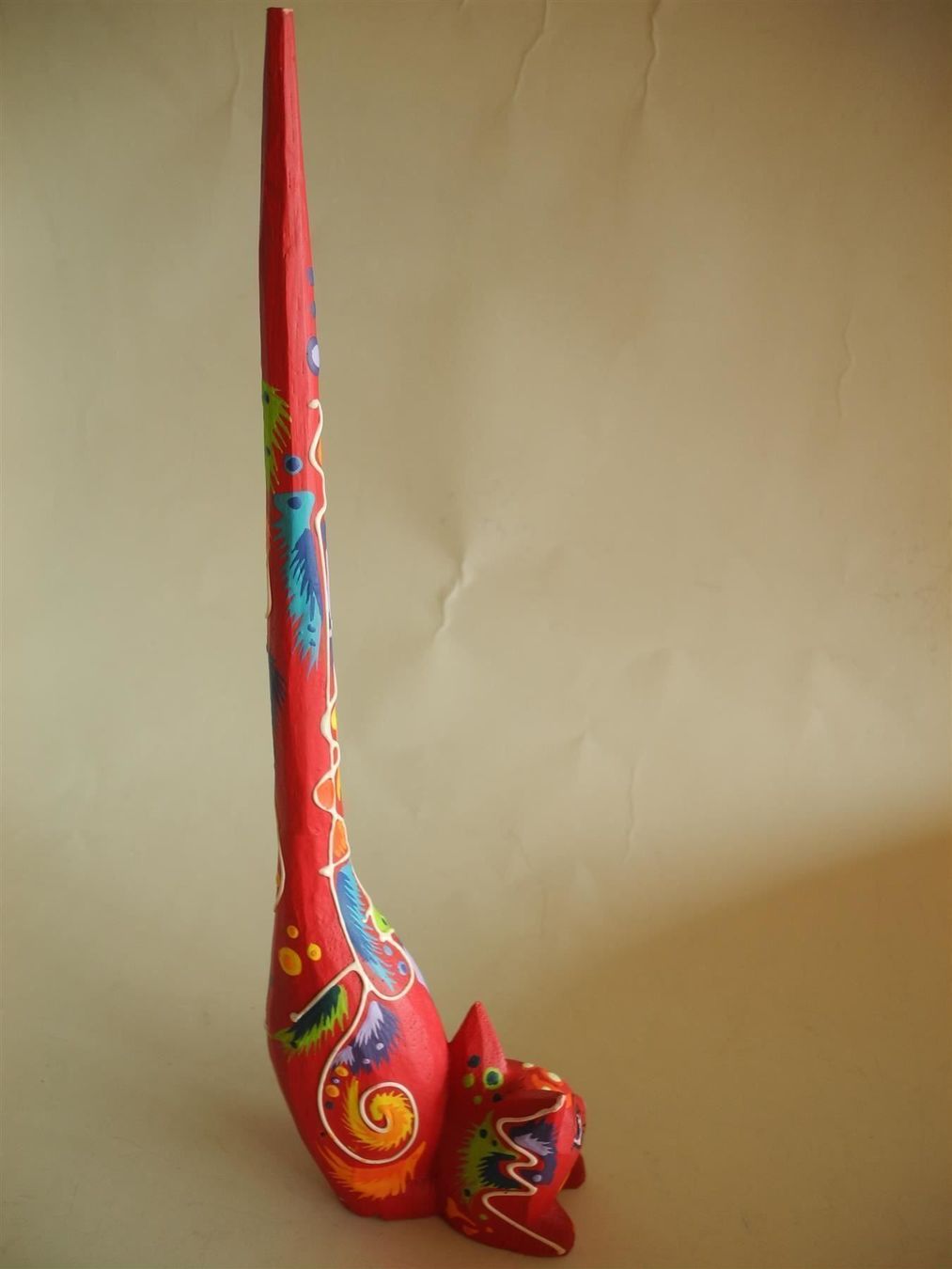 Statuette: Deko Katze rot bunt, Nr. c36 – Nuovo (secondo la descrizione) da Kottwil venduto da Crazyrolf 2