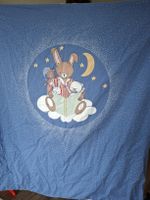 Bettwäsche Kinder blau mit Hasenmotiv gebraucht