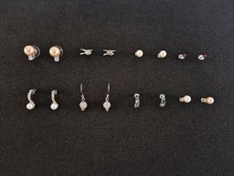 Modeschmuck Konvolut, 8 Paar Ohrringe