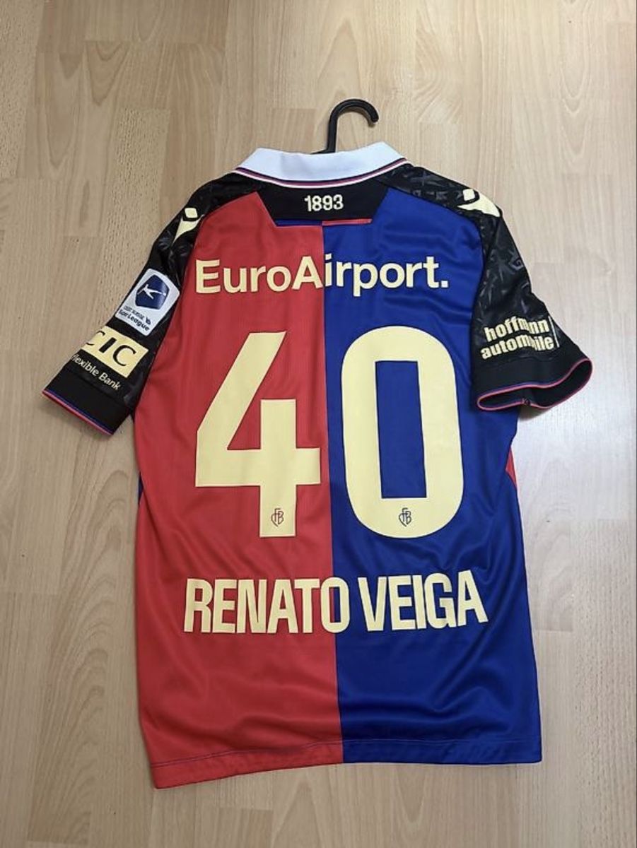 FC Basel Canottiere & Pantaloni: FC Basel MatchTrikot Renato Veiga – Nuovo (secondo la descrizione) da Reinach BL venduto da Trikotkaufer