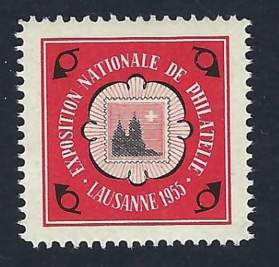 Autobahnvignetten: Vignette exposition philathélique Lausanne 1955 – Neu (gemäss Beschreibung) aus PRANGINS von Dorp
