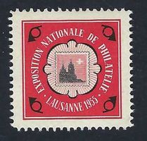 Vignette exposition philathélique Lausanne 1955