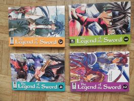 The Legend of the Sword Manga Bände 1-4 guter Zustand