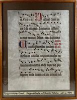 Pergamentseite mit Quadratnotation ca.14. Jh