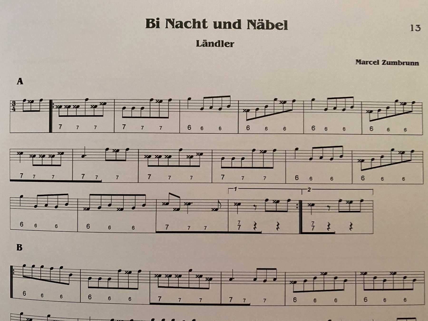 Libri: Notenband Marcel Zumbrunn "12 typischi Kompositione" – Nuovo e nell'imballaggio originale da Schübelbach venduto da Sammler78 1