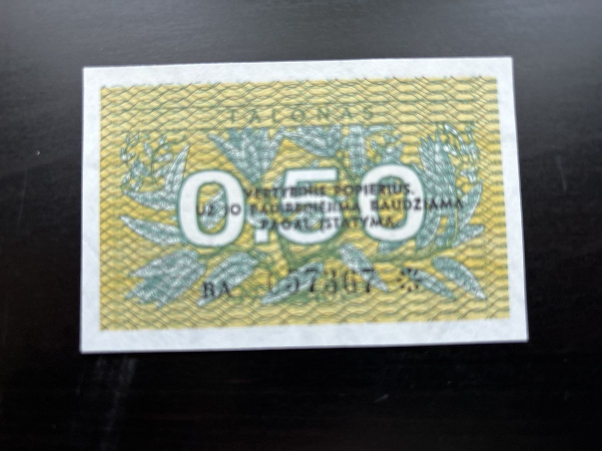 Banknoten: Billet Lituanie  – Gebraucht aus Bussigny von Numk 1