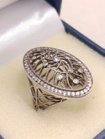 Jugendstil einmalige 925er Silber Mega schöne Ring um 1900j