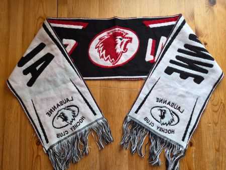 Lausanne HC Fan-Schal mit Unterschrift Schweiz Eishockey