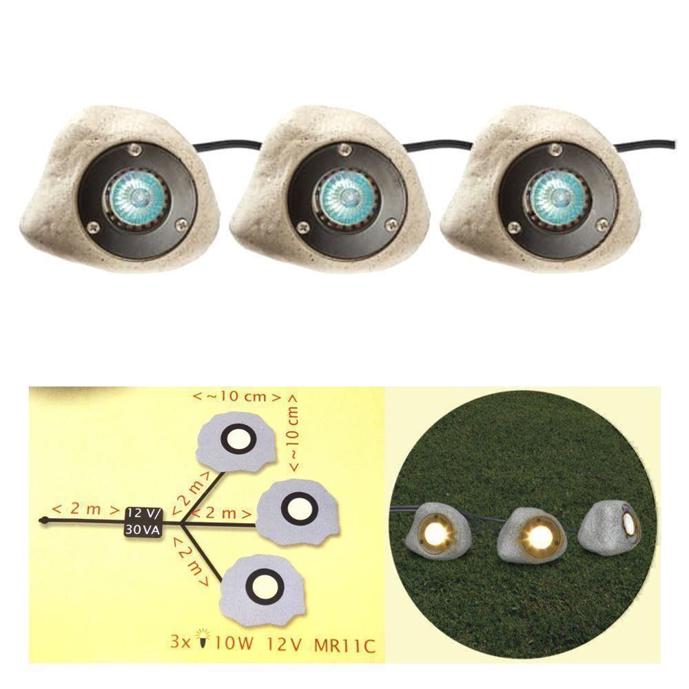 Lampes: Halogen Stein Spots 3-er – Neuf avec emballage d'origine à Spreitenbach par mario-shop.xs