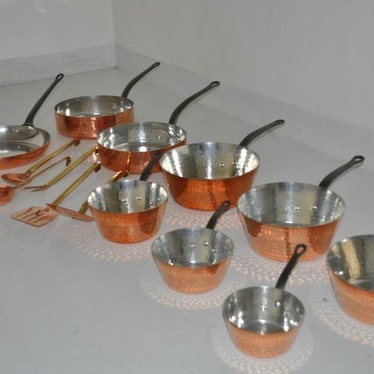 casseroles en cuivre massif étamé pour gaz et vitrocérame Kaufen auf