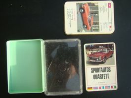 sehr seltenes Quartett Sportautos Schweizer Sonderdruck rar