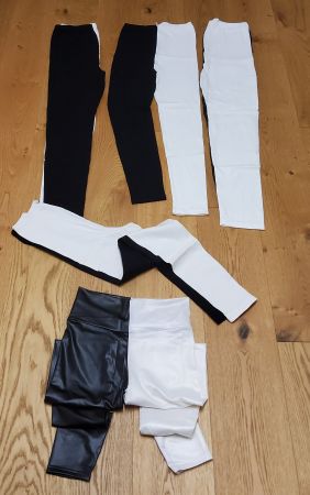 Leggings schwarz/ weiss für Showtanz, Vorführungen