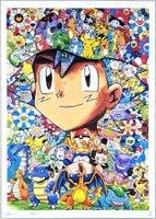 Death NYC Ed Pop Art Druck " Pokémon Ash Ketchum & Friends