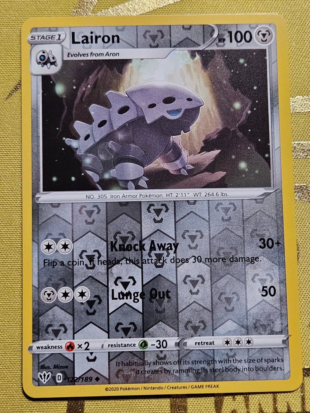 Pokémon Sammelbilder & Trading cards: Darkness Ablaze - Lairon 122/189 EN – Gebraucht aus Bellinzona von Pokemarco