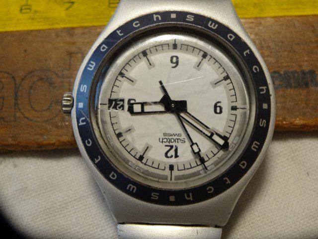 S-WATCH HERREN UHR,QUARTZ.SWISS MADE.DATE.LÄÜFT 7