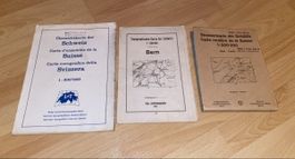 3 alte Schweizer Militär-Landkarten 1949 Topo Lot