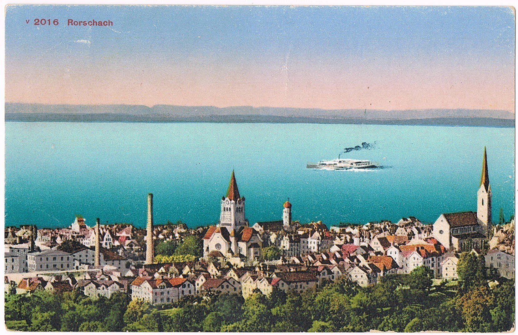Ansichtskarten: Rorschach AK 1925 – Gebraucht aus Buchs AG von Baerfisch