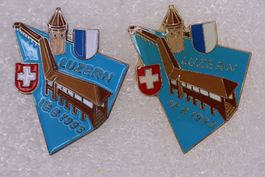 2 Pins  Luzern  KAPELLBRÜCKE  18.8.1993