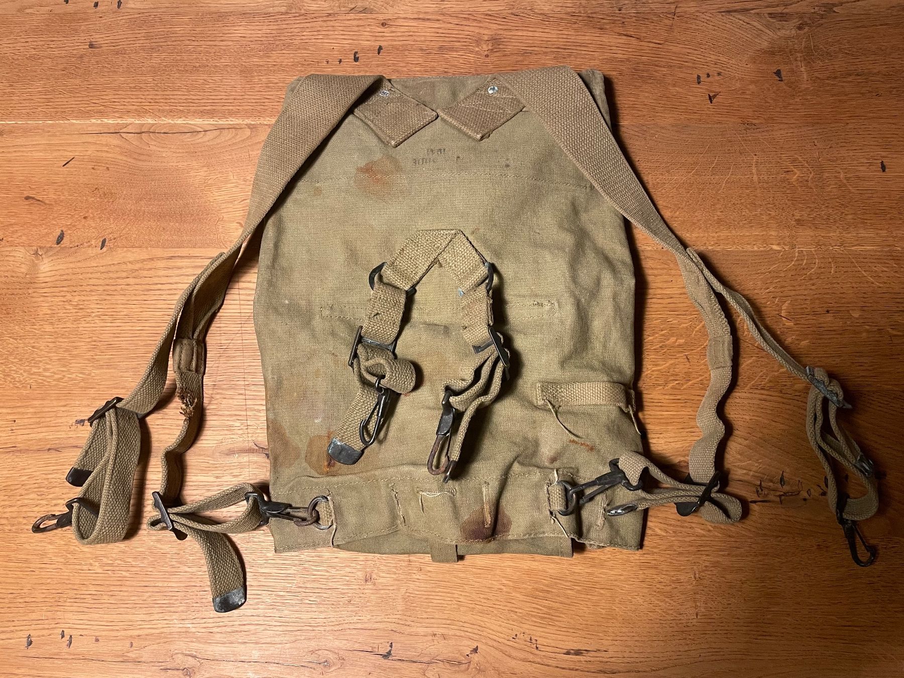 US Army Uniformi: Original WW2 us Army havresack 1941 – Usato da Oberbütschel venduto da Woodie2005 1