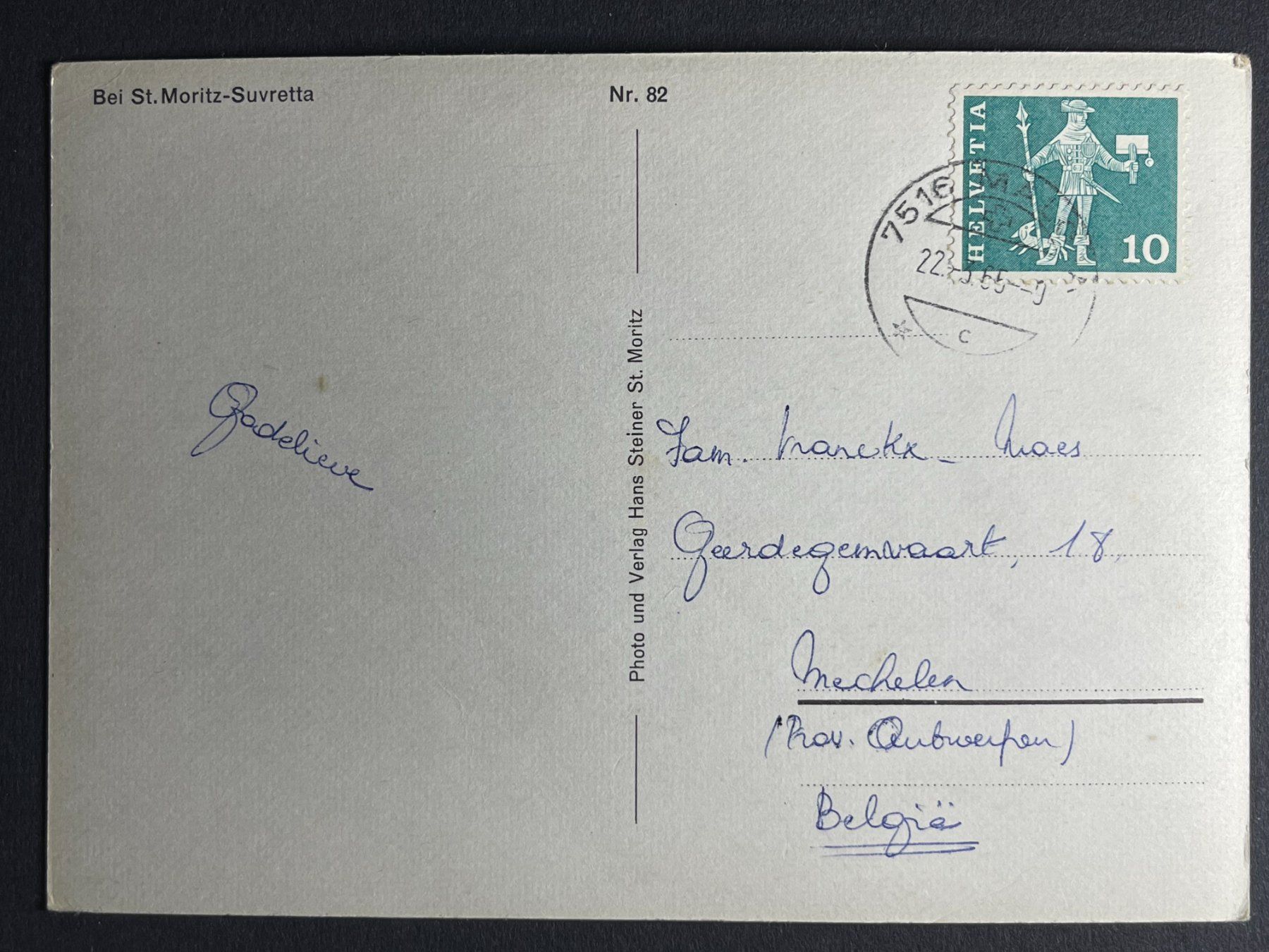 Cartoline postali: St. Moritz - Suvretta - im Schnee – Usato da Steg VS venduto da _vinci_ 1