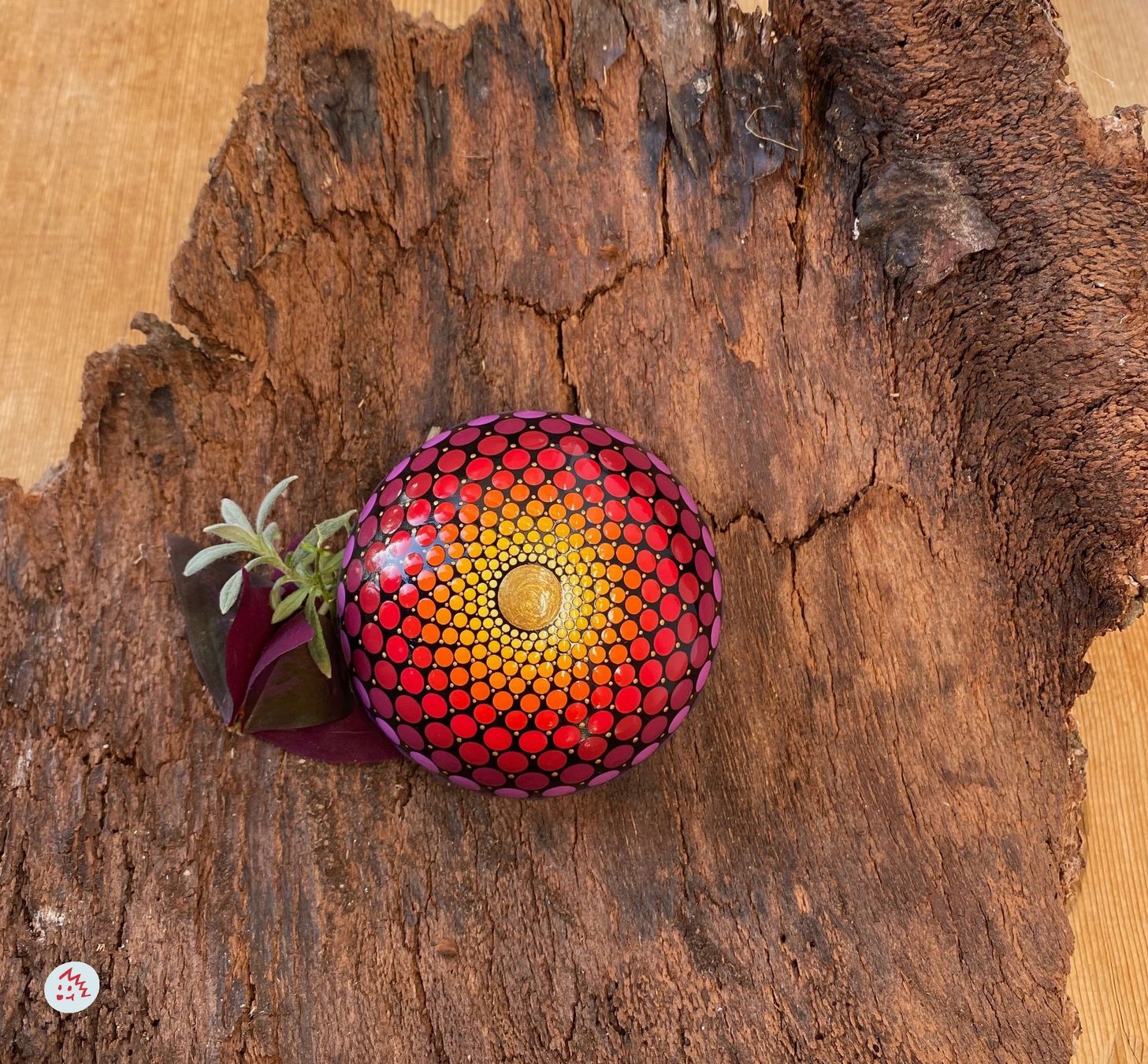 Tutte le decorazioni: Mandala Stein, Glücksbringer, Deko,Geschenk, Briefbeschwerer – Nuovo e nell'imballaggio originale da Fanas venduto da Omibia 5