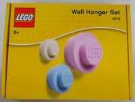LEGO Wandhaken 3er-Set Pink Blau Weiss